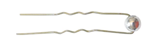 Luggnål Guld Stor Silverpärla 6-p